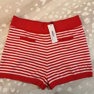 NWT THE DROP STRIPE MINI SWEATER SHORT SIZE MEDIUM